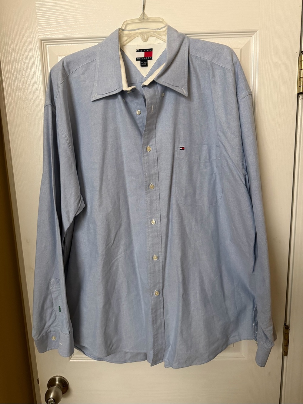 Tommy Hilfiger Light Blue Long-Sleeve Dress Shirt XXL